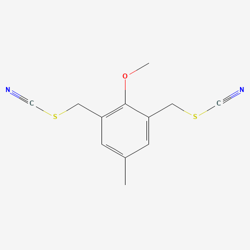 2,6-BIS(THIOCYANATOMETHYL)-4-METHYLANISOLE (CAS: 206559-38-8) - Chemical Structure and Molecular Formula 