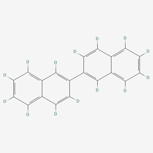 2,2'-DINAPHTHYL-D14 (CAS: 210487-05-1) - Chemical Structure and Molecular Formula 