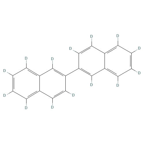 2,2'-DINAPHTHYL-D14 (CAS: 210487-05-1) - Chemical Structure and Molecular Formula 