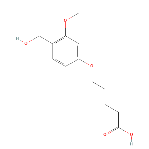5-(4-HYDROXYMETHYL-3-METHOXYPHENOXY)VALERIC ACID (CAS: 213024-57-8) - Related Chemical Product