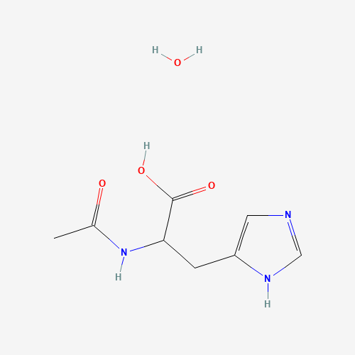 AC-DL-HIS-OH H2O (CAS: 213178-97-3) - Chemical Structure and Molecular Formula 
