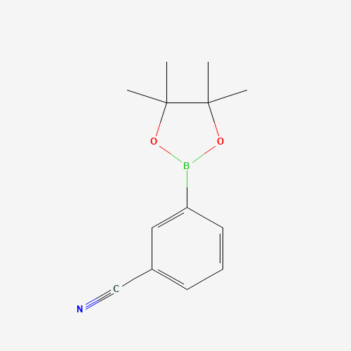 3-(4,4,5,5-TETRAMETHYL-1,3,2-DIOXABOROLAN-2-YL)BENZONITRILE (CAS: 214360-46-0) - Chemical Structure and Molecular Formula 
