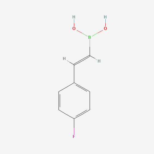 TRANS-2-(4-FLUOROPHENYL)VINYLBORONIC ACID (CAS: 214907-24-1) - Chemical Structure and Molecular Formula 