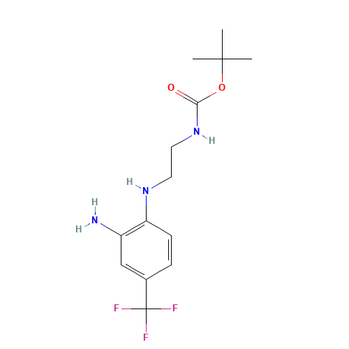 TERT-BUTYL N-(2-[2-AMINO-4-(TRIFLUOROMETHYL)ANILINO]ETHYL)CARBAMATE (CAS: 215655-42-8) - Related Chemical Product
