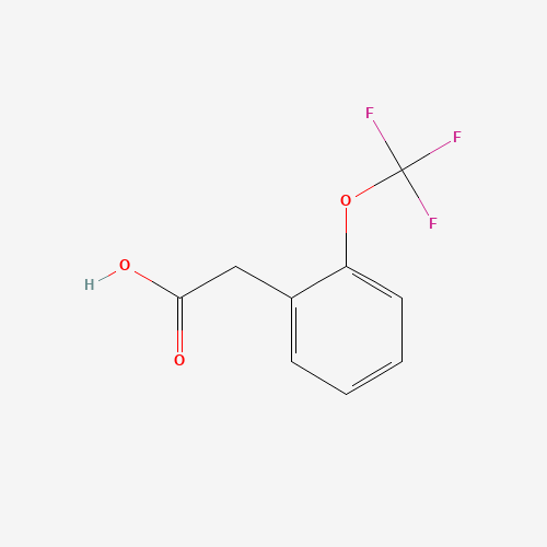 2-(Trifluoromethoxy)phenylacetic acid (CAS: 220239-67-8) - Chemical Structure and Molecular Formula 