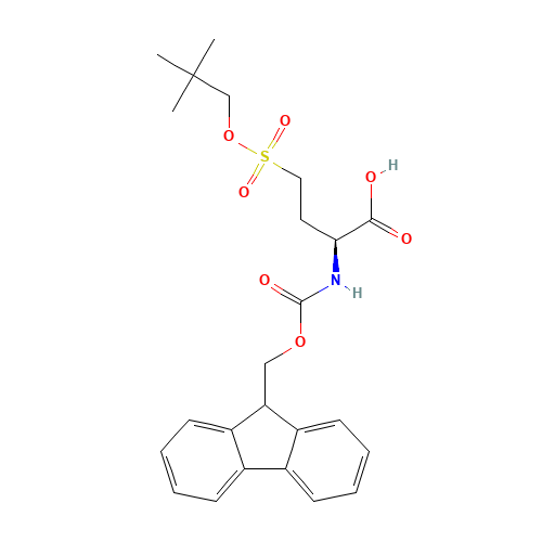 FMOC-4-(NEOPENTYLOXYSULFONYL)-ABU-OH (CAS: 220951-81-5) - Chemical Structure and Molecular Formula 
