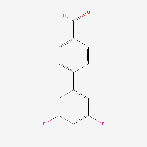 3',5'-DIFLUOROBIPHENYL-4-CARBALDEHYDE (CAS: 221018-03-7) - Chemical Structure and Molecular Formula 