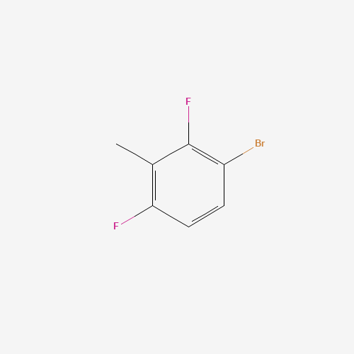 1-BROMO-2,4-DIFLUORO-3-METHYLBENZENE (CAS: 221220-97-9) - Chemical Structure and Molecular Formula 