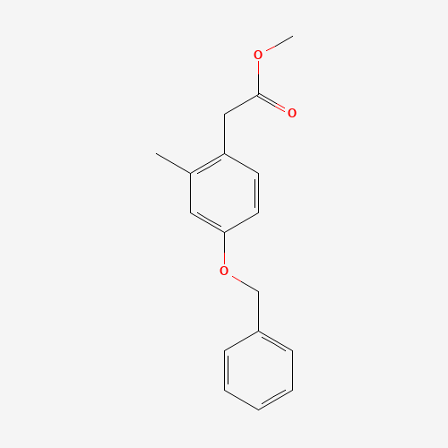 METHYL 2-METHYL-4-BENZYLOXY-PHENYLACETATE (CAS: 223406-97-1) - Chemical Structure and Molecular Formula 