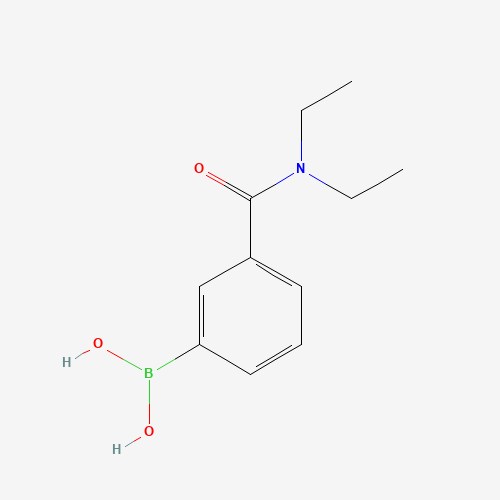 3-(N,N-DIETHYLAMINOCARBONYL)PHENYLBORONIC ACID (CAS: 237413-05-7) - Chemical Structure and Molecular Formula 