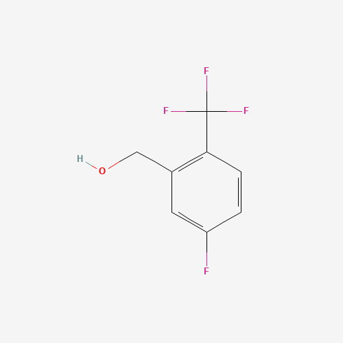 5-Fluoro-2-(trifluoromethyl)benzyl alcohol (CAS: 238742-82-0) - Chemical Structure and Molecular Formula 