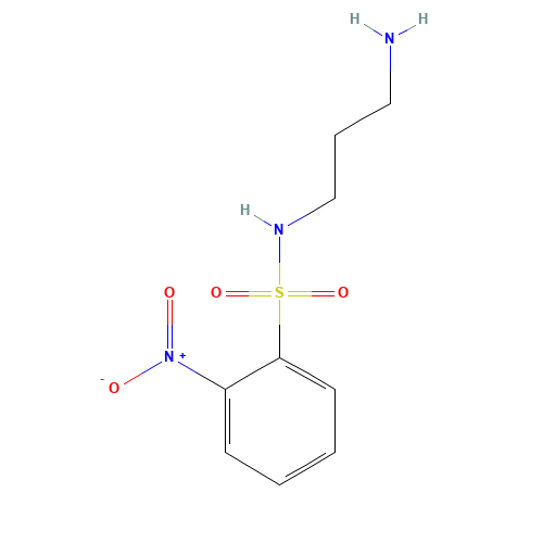 1-AMINO-3-(2-NITROBENZENESULFONAMIDO)PROPANE (CAS: 240423-09-0) - Chemical Structure and Molecular Formula 
