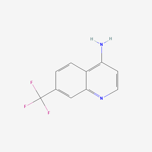 4-AMINO-7-(TRIFLUOROMETHYL)QUINOLINE (CAS: 243666-11-7) - Chemical Structure and Molecular Formula 