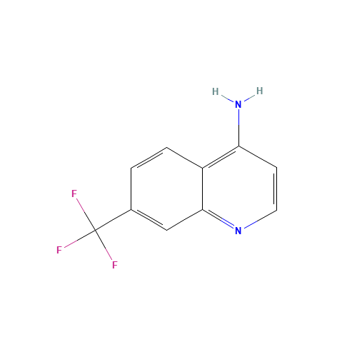 4-AMINO-7-(TRIFLUOROMETHYL)QUINOLINE (CAS: 243666-11-7) - Chemical Structure and Molecular Formula 