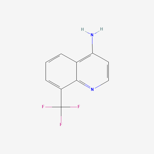 4-AMINO-8-(TRIFLUOROMETHYL)QUINOLINE (CAS: 243977-15-3) - Chemical Structure and Molecular Formula 