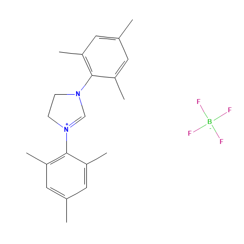 1,3-BIS(2,4,6-TRIMETHYLPHENYL)-4,5-DIHYDROIMIDAZOLIUM TETRAFLUOROBORATE (CAS: 245679-18-9) - Related Chemical Product