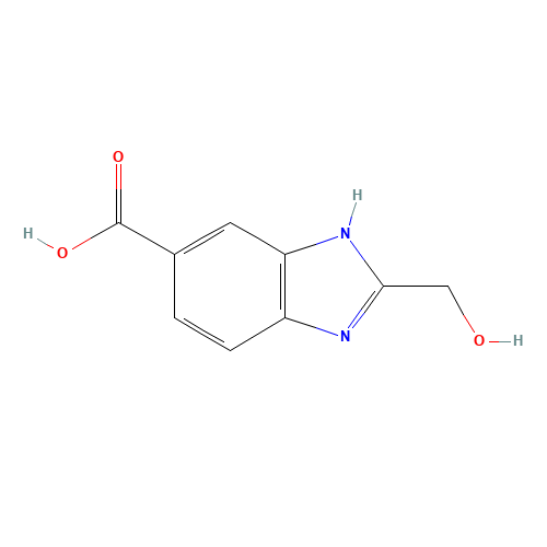 2-HYDROXYMETHYL-1 H-BENZOIMIDAZOLE-5-CARBOXYLIC ACID HYDROCHLORIDE (CAS: 247128-20-7) - Related Chemical Product