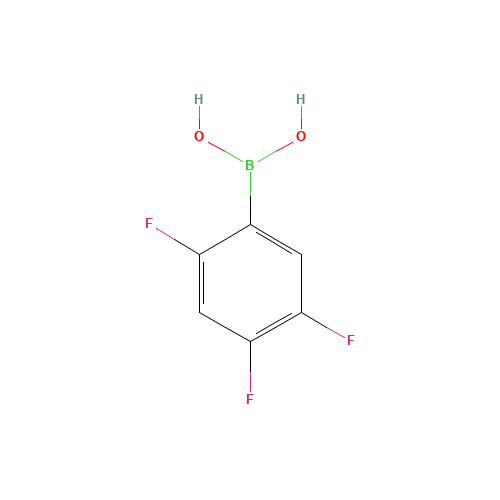 2,4,5-Trifluorophenylboronic acid (CAS: 247564-72-3) - Chemical Structure and Molecular Formula 