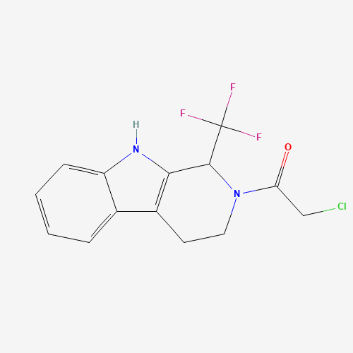 2-CHLORO-1-[1-(TRIFLUOROMETHYL)-1,3,4,9-TETRAHYDRO-2H-BETA-CARBOLIN-2-YL]ETHAN-1-ONE (CAS: 257295-47-9) - Related Chemical Product