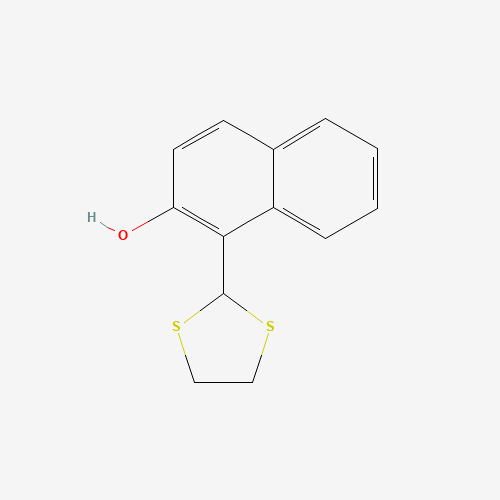 1-(1,3-DITHIOLAN-2-YL)-2-NAPHTHOL (CAS: 261704-36-3) - Chemical Structure and Molecular Formula 