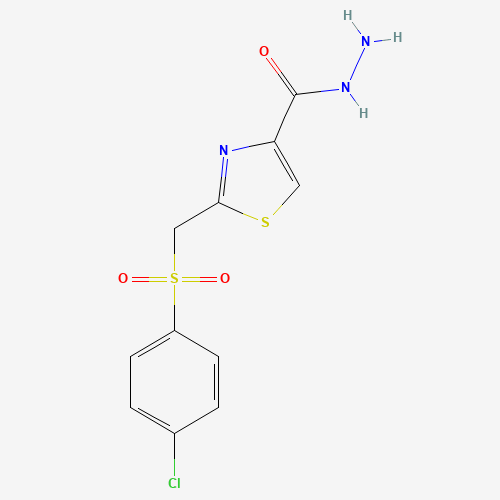 2-[[(4-CHLOROPHENYL)SULFONYL]METHYL]-1,3-THIAZOLE-4-CARBOHYDRAZIDE (CAS: 263015-77-6) - Related Chemical Product