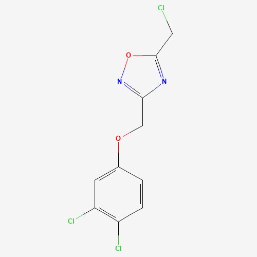 5-(CHLOROMETHYL)-3-[(3,4-DICHLOROPHENOXY)METHYL]-1,2,4-OXADIAZOLE (CAS: 263386-10-3) - Related Chemical Product