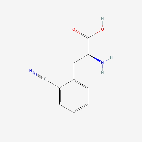 L-2-Cyanophenylalanine (CAS: 263396-42-5) - Chemical Structure and Molecular Formula 