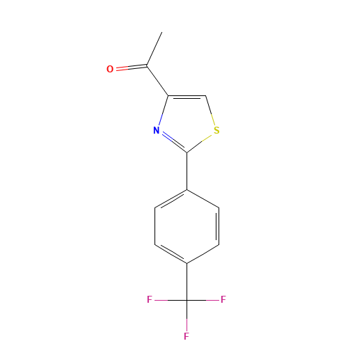 1-[2-[4-(TRIFLUOROMETHYL)PHENYL]-1,3-THIAZOL-4-YL]ETHAN-1-ONE (CAS: 263564-37-0) - Related Chemical Product