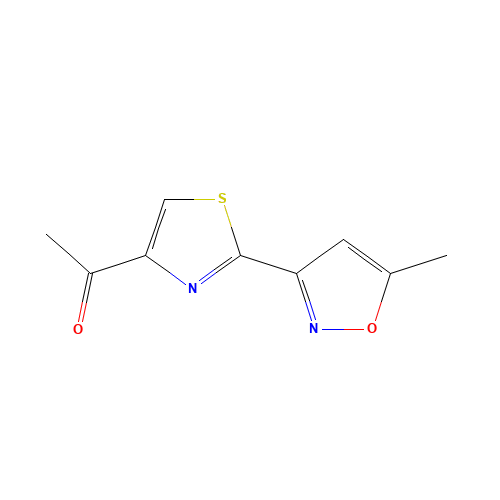 1-[2-(5-METHYL-3-ISOXAZOLYL)-1,3-THIAZOL-4-YL]-1-ETHANONE (CAS: 263897-90-1) - Related Chemical Product