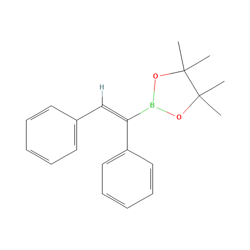 CIS-STILBENEBORONIC ACID PINACOL ESTER (CAS: 264144-59-4) - Chemical Structure and Molecular Formula 