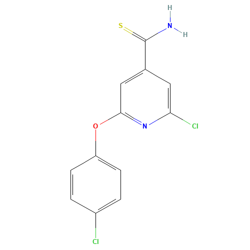 2-CHLORO-6-(4-CHLOROPHENOXY)PYRIDINE-4-CARBOTHIOAMIDE (CAS: 266362-89-4) - Related Chemical Product