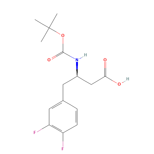 BOC-(R)-3-AMINO-4-(3,4-DIFLUORO-PHENYL)-BUTYRIC ACID (CAS: 269396-59-0) - Related Chemical Product