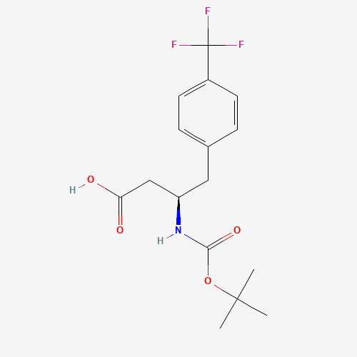 BOC-(R)-3-AMINO-4-(4-TRIFLUOROMETHYL-PHENYL)-BUTYRIC ACID (CAS: 269726-77-4) - Related Chemical Product