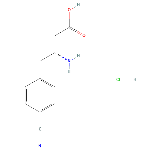 (R)-3-AMINO-4-(4-CYANOPHENYL)BUTANOIC ACID HYDROCHLORIDE (CAS: 269726-85-4) - Related Chemical Product