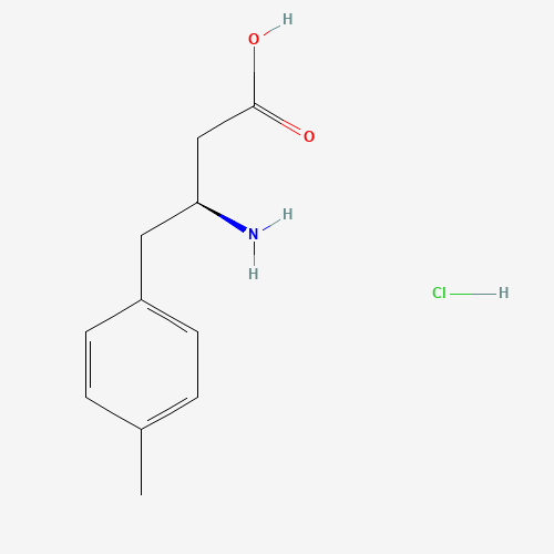 (S)-3-AMINO-4-(4-METHYLPHENYL)BUTANOIC ACID HYDROCHLORIDE (CAS: 270062-95-8) - Chemical Structure and Molecular Formula 