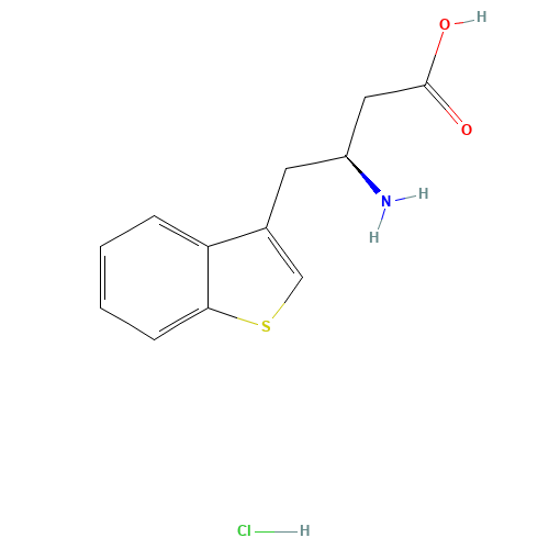 (S)-3-AMINO-4-(3-BENZOTHIENYL)BUTANOIC ACID HYDROCHLORIDE (CAS: 270063-44-0) - Related Chemical Product