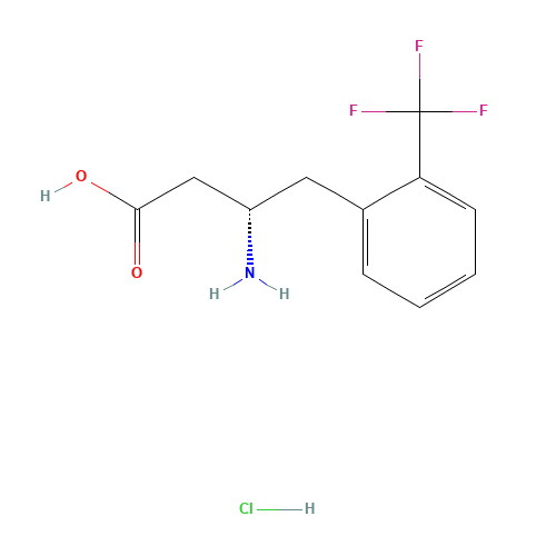 (S)-3-AMINO-4-(2-TRIFLUOROMETHYLPHENYL)BUTANOIC ACID HYDROCHLORIDE (CAS: 270065-73-1) - Related Chemical Product