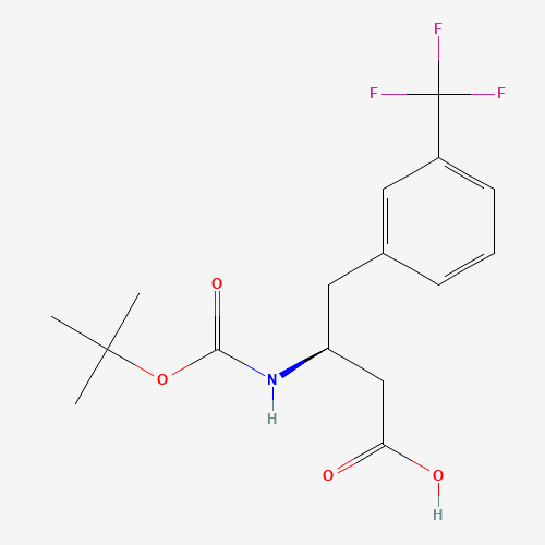 BOC-(S)-3-AMINO-4-(3-TRIFLUOROMETHYL-PHENYL)-BUTYRIC ACID (CAS: 270065-77-5) - Related Chemical Product