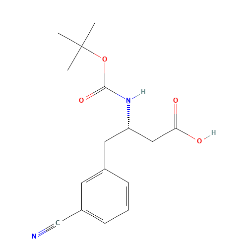 BOC-(S)-3-AMINO-4-(3-CYANO-PHENYL)-BUTYRIC ACID (CAS: 270065-86-6) - Related Chemical Product