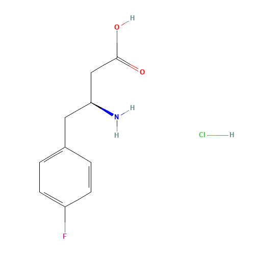 (S)-3-AMINO-4-(4-FLUOROPHENYL)BUTANOIC ACID HYDROCHLORIDE (CAS: 270596-53-7) - Related Chemical Product