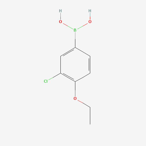 3-Chloro-4-ethoxyphenylboronic acid (CAS: 279261-81-3) - Chemical Structure and Molecular Formula 