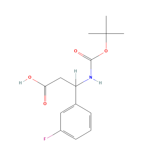 3-[(TERT-BUTOXYCARBONYL)AMINO]-3-(3-FLUOROPHENYL)PROPANOIC ACID (CAS: 284493-59-0) - Related Chemical Product