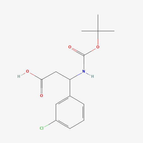 3-TERT-BUTOXYCARBONYLAMINO-3-(3-CHLORO-PHENYL)-PROPIONIC ACID (CAS: 284493-67-0) - Related Chemical Product