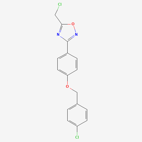 3-[4-[(4-CHLOROBENZYL)OXY]PHENYL]-5-(CHLOROMETHYL)-1,2,4-OXADIAZOLE (CAS: 286841-02-9) - Related Chemical Product