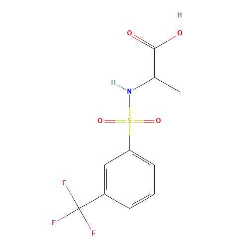 (N-(3-TRIFLUOROMETHYL)BENZENESULFONYL)ALANINE (CAS: 288266-54-6) - Related Chemical Product