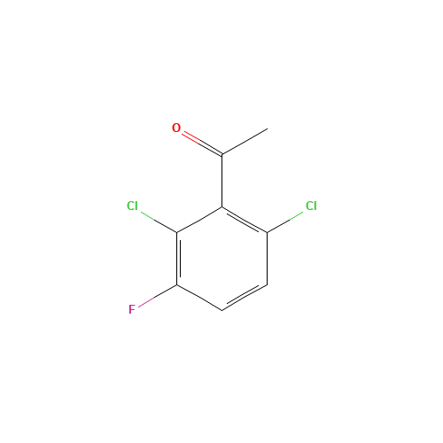 2,6-Dichloro-3-fluoroacetophenone (CAS: 290835-85-7) - Chemical Structure and Molecular Formula 