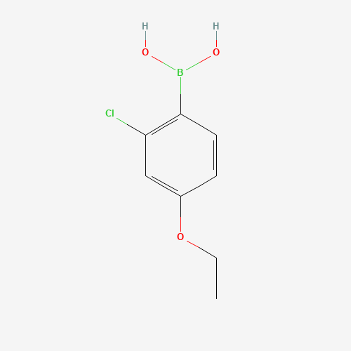 2-CHLORO-4-ETHOXYPHENYLBORONIC ACID (CAS: 313545-44-7) - Chemical Structure and Molecular Formula 