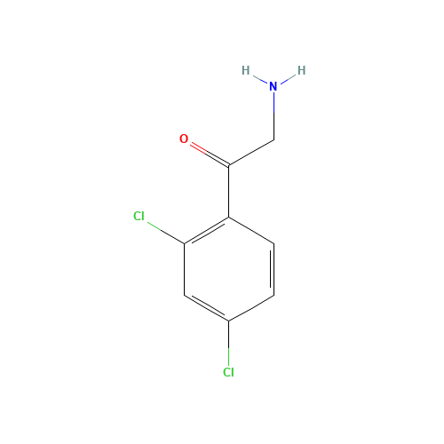 2-Amino-2',4'-dichloroacetophenone (CAS: 313553-17-2) - Chemical Structure and Molecular Formula 