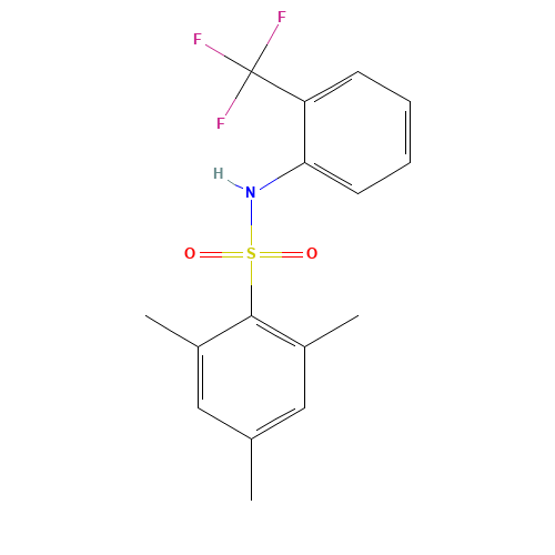 2,4,6-TRIMETHYL-N-[2-(TRIFLUOROMETHYL)PHENYL]BENZENESULFONAMIDE (CAS: 313981-55-4) - Related Chemical Product