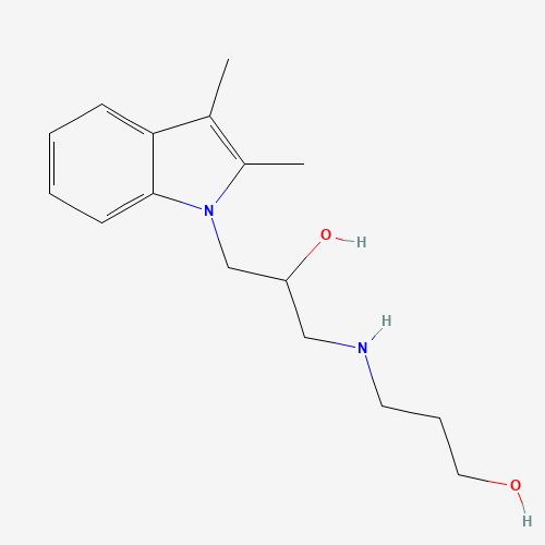 3-[3-(2,3-DIMETHYL-INDOL-1-YL)-2-HYDROXY-PROPYLAMINO]-PROPAN-1-OL (CAS: 326881-62-3) - Related Chemical Product